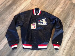 Vintage 1980’s Nwt’s Starter Chicago White Sox Satin Jacket Men’s Large