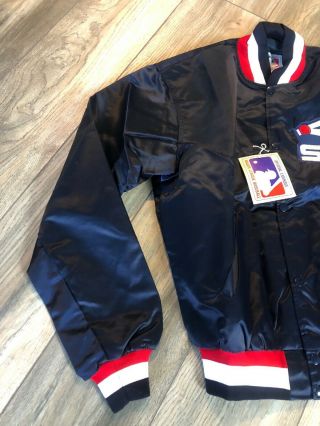 Vintage 1980’s Nwt’s Starter Chicago White Sox Satin Jacket Men’s Large 2