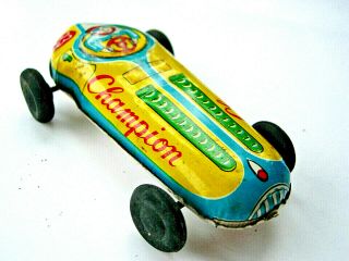 Rare Vintage Made In Japan Tin Litho Toy Ferrari/race Car 33 Champion,  Exceleint