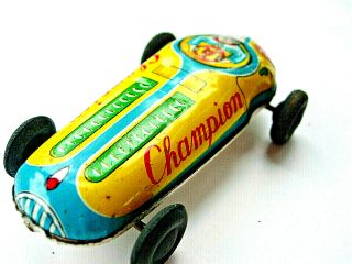 RARE Vintage Made In Japan TIN LITHO TOY FERRARI/RACE CAR 33 CHAMPION,  Exceleint 2