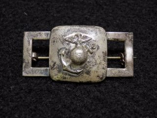 Wwii Usmc Marine Corp Sterling Silver Sweetheart Pin Brooch