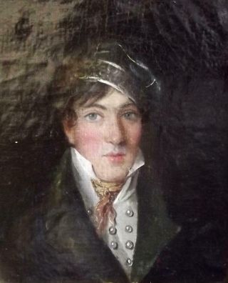 Antique c1770 British Society Oil Painting Portrait of a Gentleman Dandy 4