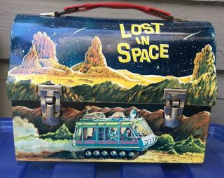 Vintage 1967 Lost In Space Metal Dome Lunchbox