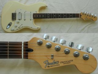 Vintage White 2003 Fender Standard Stratocaster Mim Strat Sneakerhead006