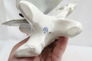 VERY RARE Carl Ens Double butterfly branch Leaves Porcelain Figurine 7