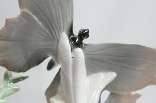 VERY RARE Carl Ens Double butterfly branch Leaves Porcelain Figurine 8