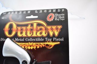 WESTERN LEGENDS OUTLAW DIE CAST METAL COLLECTIBLE TOY PISTOL 4708 5