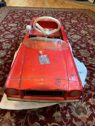 Vintage 1964 Amf All Junior Mustang 535 Pedal Car Rare