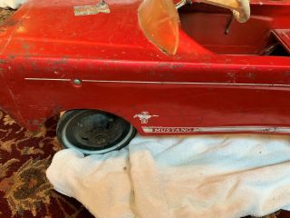 Vintage 1964 AMF ALL Junior MUSTANG 535 Pedal Car Rare 6