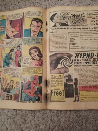 Spiderman 13 MARVEL Comic 1964 1st App.  MYSTERIO Silver Age Vintage 5