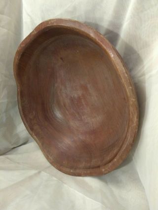 Vintage Wood Bread Dough Bowl Carved Antique Mixing Bowl Large Wooden 16 