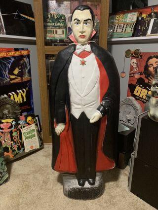 Vintage Union Products Bela Lugosi As Dracula Blow Mold Don Featherstone