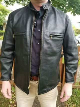 Taubers Of California Vintage Leather Jacket Stunning Shape