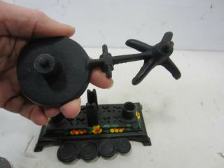 Vintage Cast Iron Mini Toy Balance Scale w/Weights 3