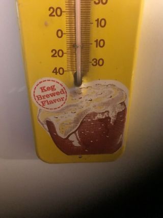 MIB Vintage 1950 ' s Mason ' s Root Beer Soda Pop Gas Station Metal Thermometer Sign 4