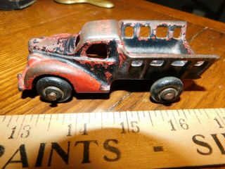 Vintage Arcade Cast Iron Stake Truck 1003 Toy