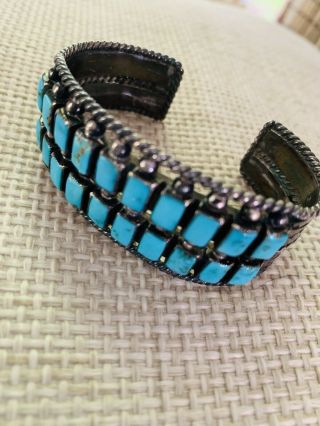 Vintage Native American Turquoise Cuff Bracelet