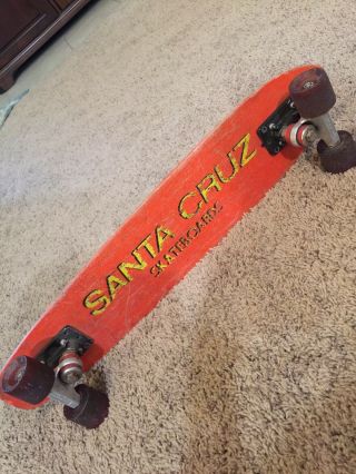 1970’s Santa Cruz Fiberglass Skateboard 