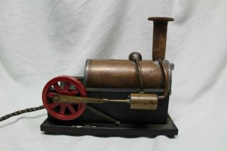 Vintage Watt Jr.  Electric Heated Live Toy Steam Engine - Made By Harvey Miller.