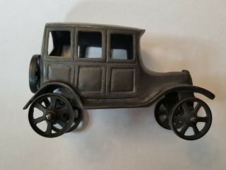Vintage Antique Solid Cast Brass Ford Model A Toy Car Iron Brass 4 "