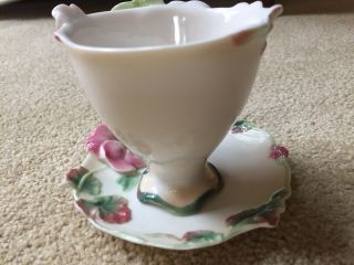 Franz Porcelain Flower Tea Cup and Saucer FZ00456 PRE - OWNED 2