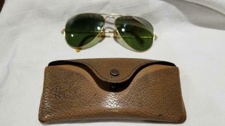 Ray Ban Vintage Aviator Style Sunglasses W/ Case