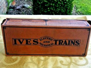 Box Only Ives Toy Train 601 Street Light Lamp Prewar Antique Vintage Very Rare