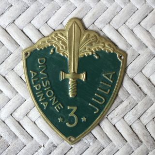 Wwii Italian Fascist 3rd Alpine Division Julia Sleeve Shield Badge