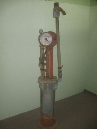 Antique Wayne 278 Curbside Gas Pump Pre Visible Pump Clock Face Early