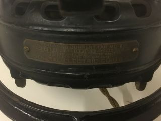 Antique Electric Fan GE Pancake Motor Last Patent Date 1901 Well 5