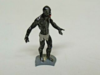 Vintage PMD England Lead Toy Figure Black Man Slave? 2 5/8 