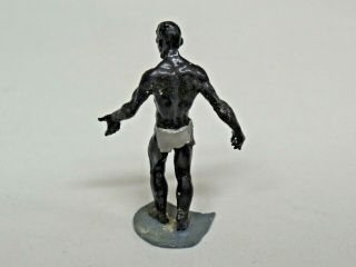 Vintage PMD England Lead Toy Figure Black Man Slave? 2 5/8 