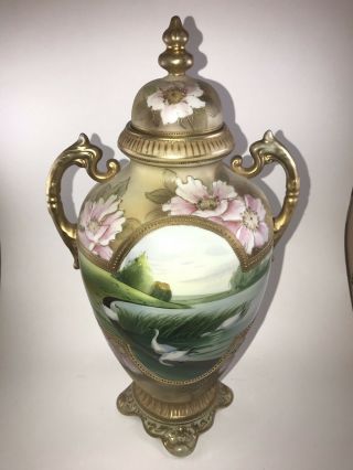 Antique Nippon Urn 14 1/4 