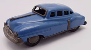 1948 1949 1950 1951 1952 Cadillac Tin Friction Toy Japan 5 " Blue