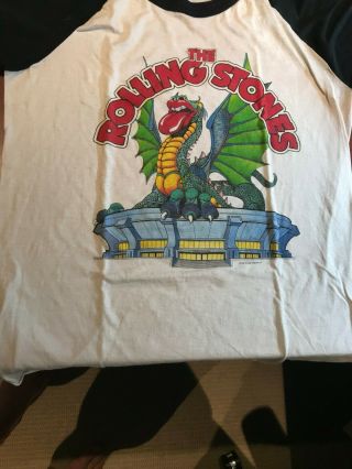 Rolling Stones 1981 Concert Tour T Shirt Los Angeles $325 Xl Never Worn