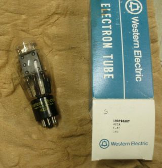 Western Electric 422a Rectifier Tube,  1981 Vintage,