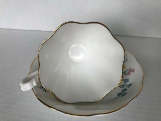 Pretty Spring Daffodils Queen Anne Tea Cup and Saucer Set Cond. 5