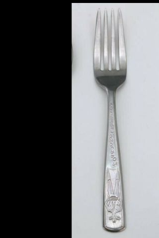 Vintage 1950 Hopalong Cassidy Junior Chow Silverware Fork