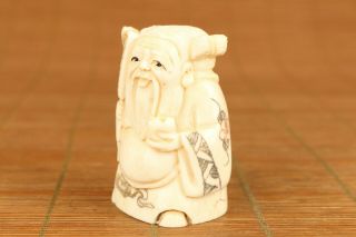 rare old hand carving elder buddha statue figure hand piece table decoration 2