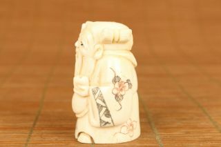 rare old hand carving elder buddha statue figure hand piece table decoration 3