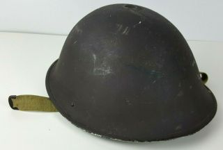 Vintage British Ww2 Mk Iv " Turtle " Steel Combat Helmet 1945 Vtg Rare Bmb E20 Htf