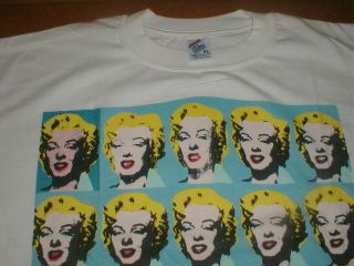 Andy Warhol Marilyn Monroe XL t - shirt stock Made in USA 1996 NOS 4