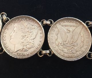 Antique Silver Dollar Belt 7