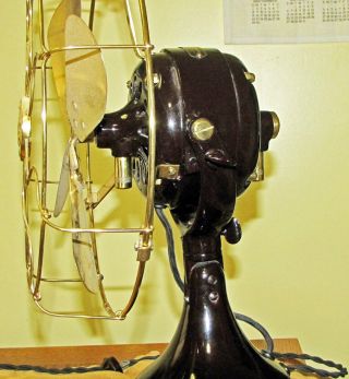 Antique Electric Fan brass blade 12 