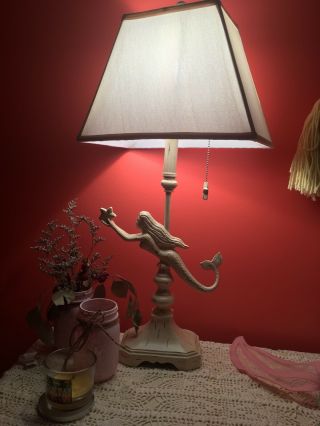 Vintage Mermaid Lamp