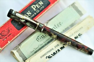 Vintage Swan Lever Less - Fountain Pen - Restored - C1935 - Gf Trim