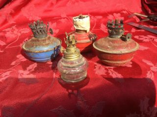4 Kelly Pixie Oil Lamp Lamps Bases Only Estate Find 2