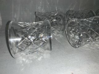 Vintage Waterford COMERAGH Crystal,  Set of 6 Round Napkin Rings,  Marked,  Cut 4