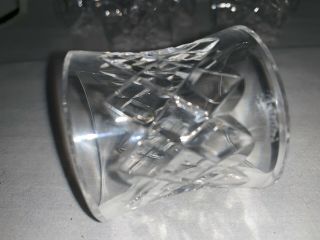 Vintage Waterford COMERAGH Crystal,  Set of 6 Round Napkin Rings,  Marked,  Cut 6