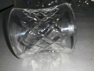 Vintage Waterford COMERAGH Crystal,  Set of 6 Round Napkin Rings,  Marked,  Cut 7